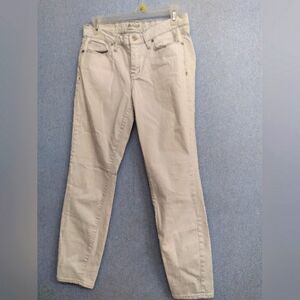 Classic Beige Slim Fit Stretch Denim Jeans‎ Casual Everyday Pants
